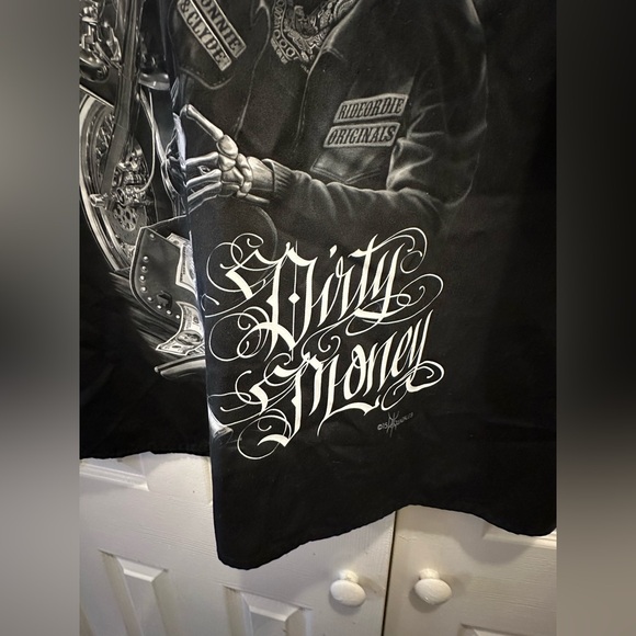 NWOT Ride or Die ROD Work Shirt - Bonnie & Clyde DIRTY MONEY - Picture 6 of 7